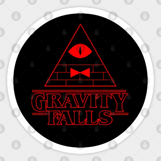 Stranger Falls Sticker by RobotGhost